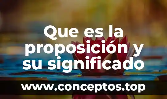 Argumentar significado que es 5 Que es la proposición y su significado