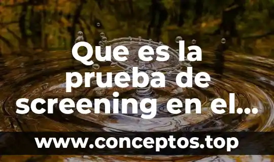Que es prueba de ejecucion 3 Que es la prueba de screening en el embarazo