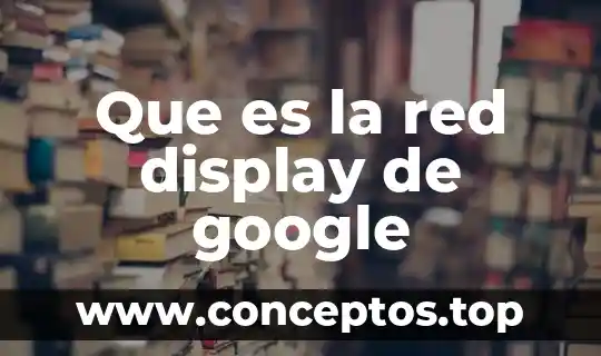 Que es la red display de google