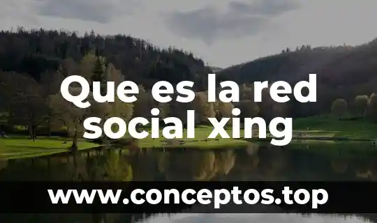 Que es la red social xing