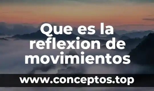 Que es la reflexion de movimientos