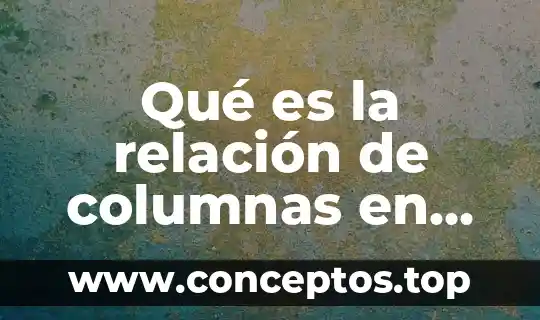 Que es la relación señal ruido en geofísica 8 Qué es la relación de columnas en un examen