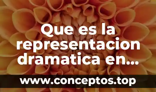 Que es la representacion espacial significado 6 Que es la representacion dramatica en la literatura precolombina