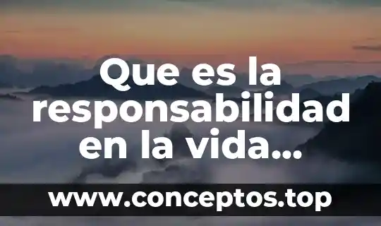 Qué es la muerte y la vida 3 Que es la responsabilidad en la vida colectiva