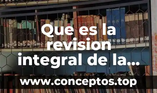 Que es la revision integral de la investigacion