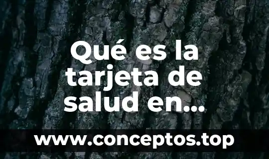 Qué es la tarjeta de salud en México