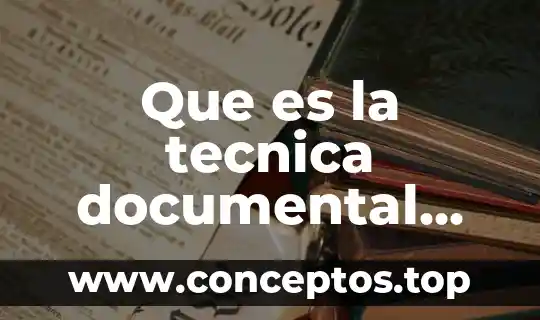 Que es la tecnica documental iconografica