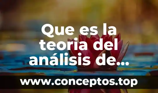 Que es la teoria del análisis de varianza