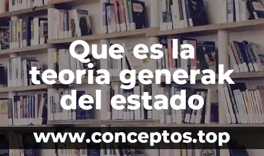 Que es la teoria generak del estado