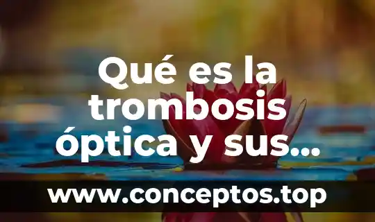 Qué es la trombosis óptica y sus causas