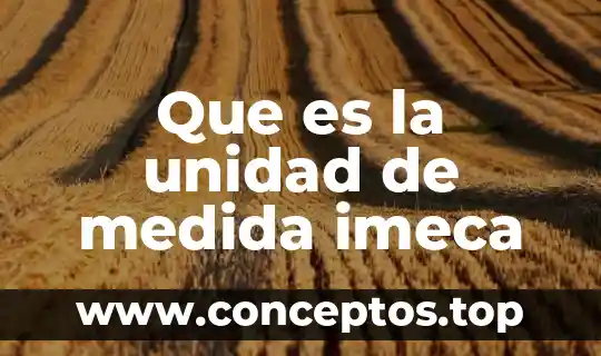 Que es la unidad y medida de actualizacion 8 Que es la unidad de medida imeca