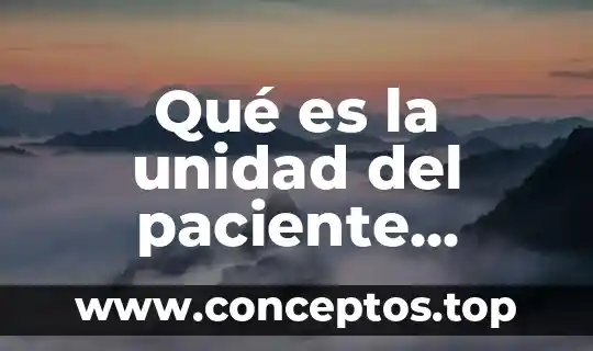 Qué es la unidad del paciente mobiliario