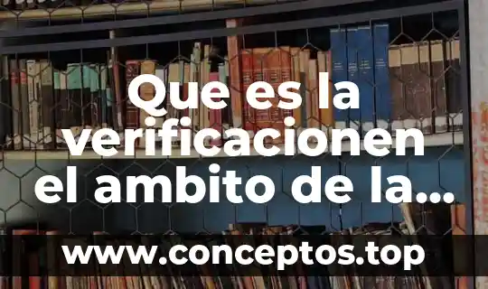 Que es la verificacionen el ambito de la psicologia redalyc