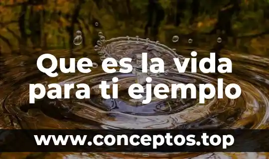 Que es un conversatorio ejemplo 3 Que es la vida para ti ejemplo