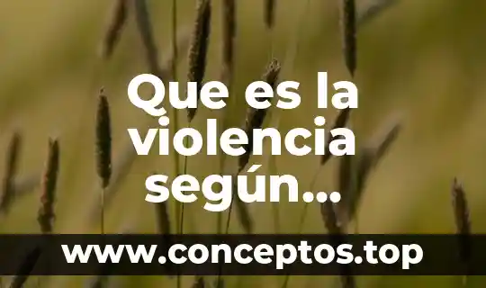 Que es la violencia según Norberto Elias