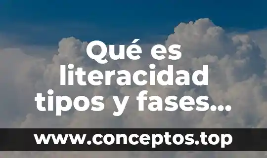 Qué es literacidad tipos y fases de desarrollo