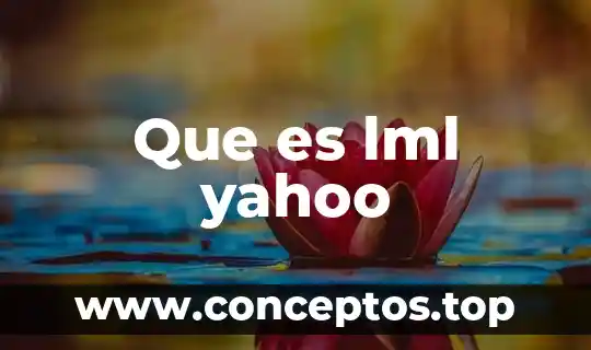 Que es un nombre propio yahoo 6 Que es lml yahoo