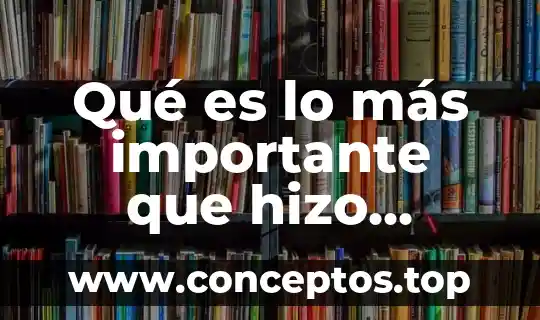 Qué es lo más importante que hizo Florence Nightingale