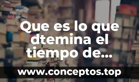 Que es lo que dtemina el tiempo de coagulacion