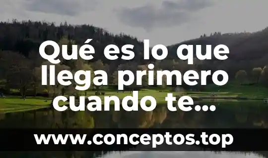 Qué es lo que llega primero cuando te cortas
