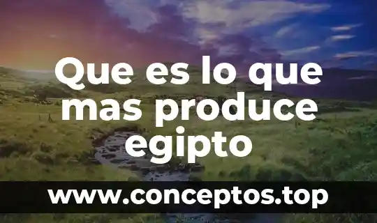 Que es la mas molar de un compuesto 6 Que es lo que mas produce egipto