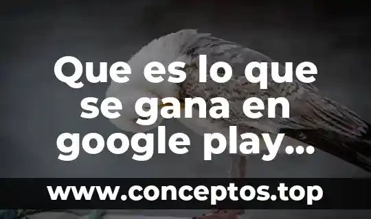 Que es lo que se gana en google play juegos