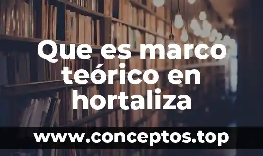 Que es el marco teorico en una tesis de licenciaturas 3 Que es marco teórico en hortaliza