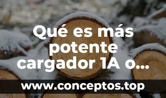 Qué es más potente cargador 1A o 2A