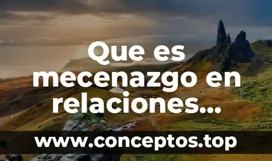 Que es mecenazgo en relaciones publicas