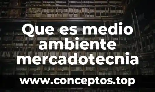 Que es medio ambiente mercadotecnia