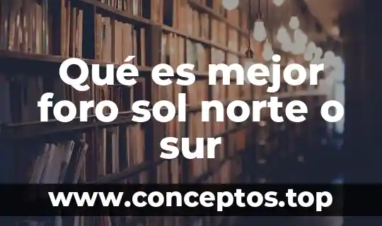 Qué es mejor foro sol norte o sur