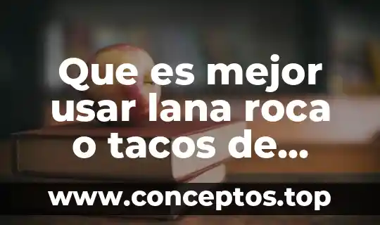 Que es mejor usar lana roca o tacos de turba