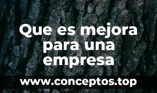 Que es mejora motivar 5 Que es mejora para una empresa