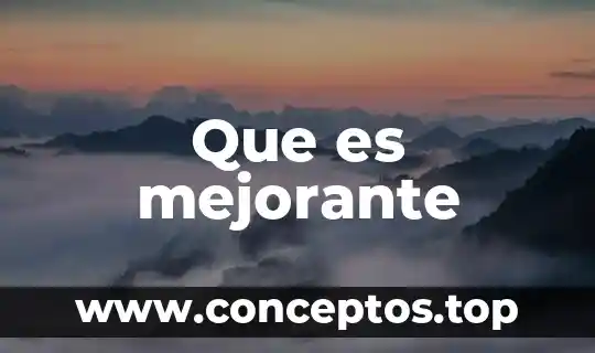 Que es mejorante