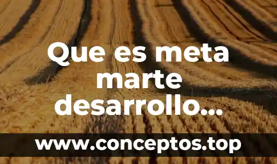 Eficacia personal que es 4 Que es meta marte desarrollo personal