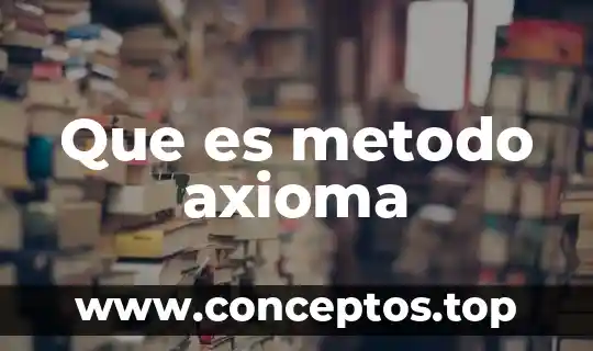 Que es metodo axioma