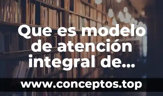 Que es modelo de atención integral de salud en mexico