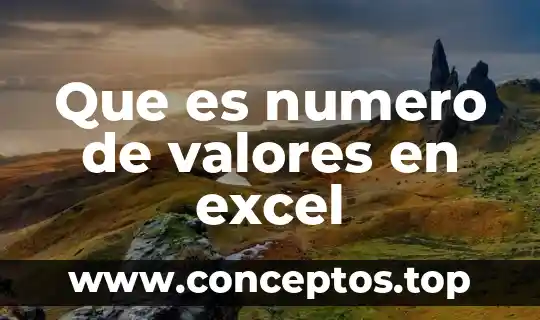 Qué es el número faltante 5 Que es numero de valores en excel