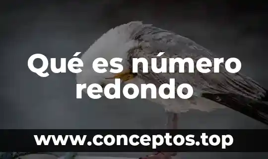Qué es número redondo
