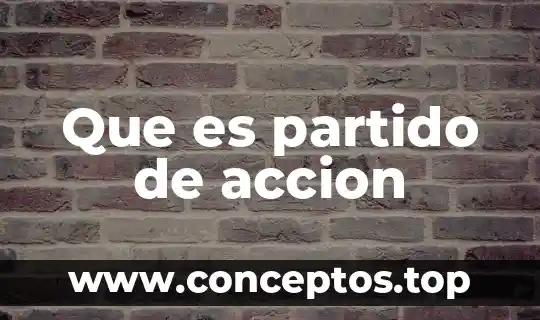 Que es partido de accion