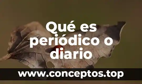 Que es una cuenta de asiento de diario 8 Qué es periódico o diario