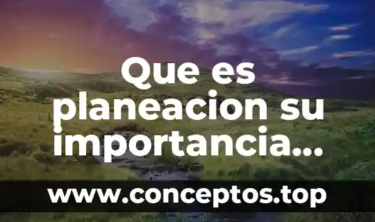 Que es recursos sustemas dentro de una empresa 4 Que es planeacion su importancia dentro cualquier organización