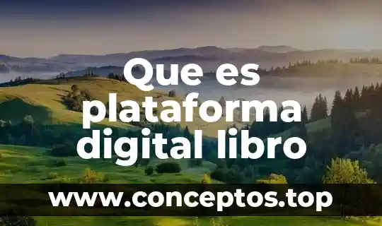 Que es un significado digital 5 Que es plataforma digital libro