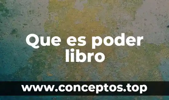 Que es una tesis de un libro 5 Que es poder libro