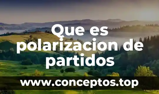 Que es polarizacion de partidos