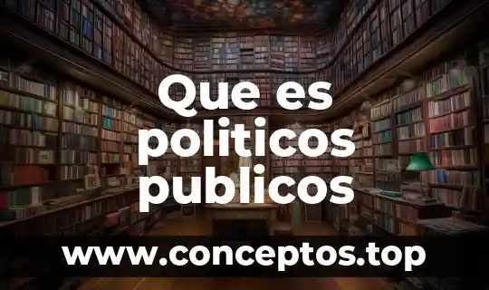 Que es politicos publicos