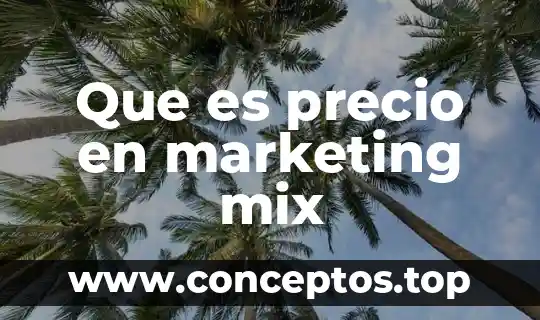 Que es una idea en marketing 6 Que es precio en marketing mix
