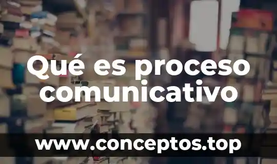 Qué es proceso comunicativo
