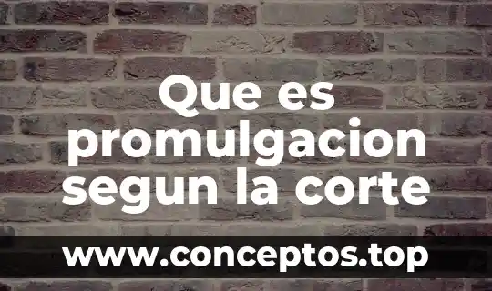 Que es la corte internacional de justicia de la onu 5 Que es promulgacion segun la corte