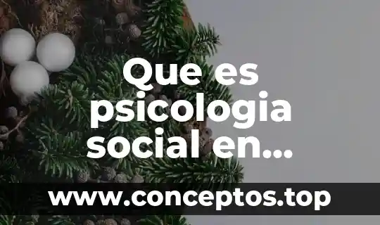 Que es psicologia social en sociologica